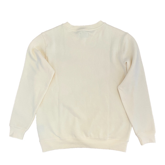 John Mulaney Mister Whatever Sweatshirt Cream Medium Oversized Pullover Fleece - Picture 2 of 11